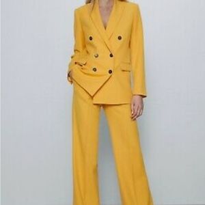 Zara Yellow 2 piece suit
